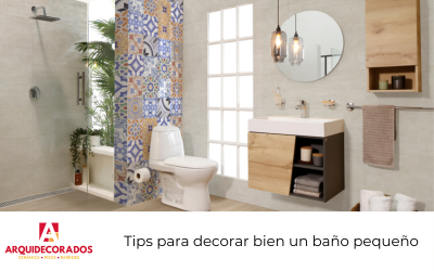 Tips para decorar bien un baño pequeño
