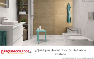 ¿Qué tipos de distribución de baños existen?