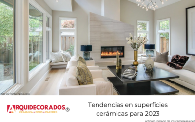 Tendencias en superficies cerámicas para 2023