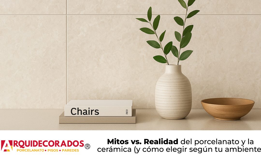 Mitos vs. Realidad del porcelanato y la cerámica (y cómo elegir según tu ambiente)
