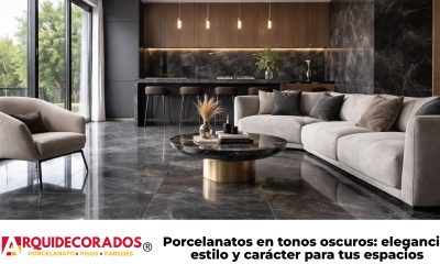 Porcelanatos en tonos oscuros: elegancia, estilo y carácter para tus espacios